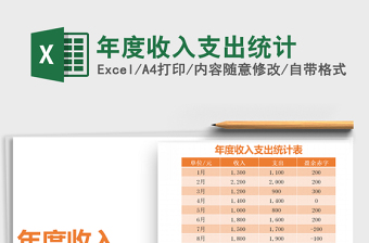 2021年年度收入支出統(tǒng)計(jì)