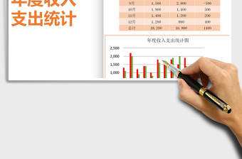 2021年年度收入支出统计