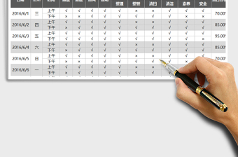 2021年库房日常巡查表（自动日统计、月统计、日期自动）