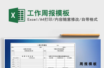 2021年工作周報模板