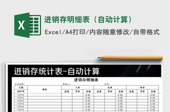 2021年進(jìn)銷存明細(xì)表（自動(dòng)計(jì)算）