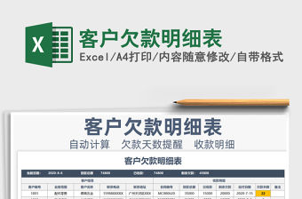 2021年客戶欠款明細表