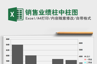 2021年銷售業(yè)績(jī)柱中柱圖