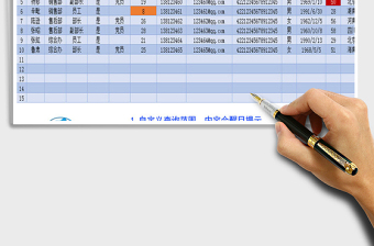 2021年公司人员基本情况统计表带查询两种风格