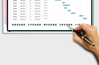 2021年工程进度计划甘特图