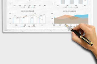 2021年简约年终可视化图表