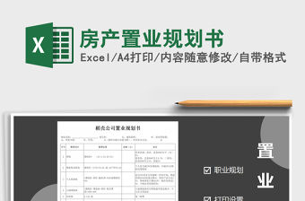 2021年房產置業規劃書