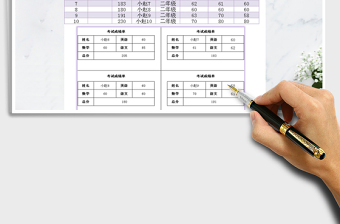 2021年成绩表（自动生成成绩单）