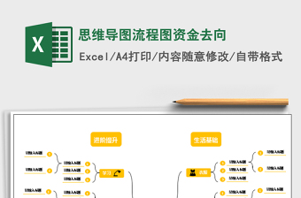 2021年思維導圖流程圖資金去向