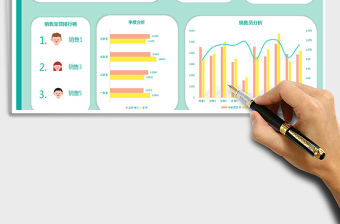 2021年年度銷售數(shù)據(jù)可視化看板