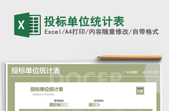2021年投標(biāo)單位統(tǒng)計(jì)表