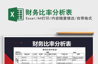 2021年財(cái)務(wù)比率分析表