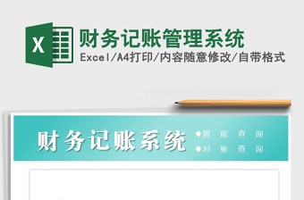 2021年財務(wù)記賬管理系統(tǒng)