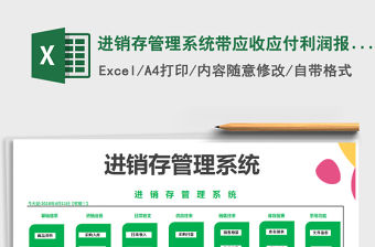 2021年進(jìn)銷存管理系統(tǒng)帶應(yīng)收應(yīng)付利潤(rùn)報(bào)表