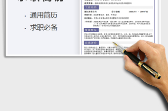 2021年個人簡歷-財務求職