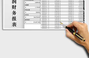 2021年店鋪利潤(rùn)表財(cái)務(wù)報(bào)表