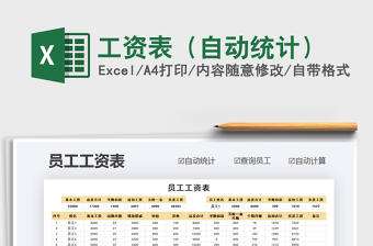 2021年工資表（自動(dòng)統(tǒng)計(jì)）