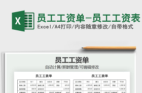 2022年超市員工工資表