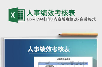 2021年人事績(jī)效考核表