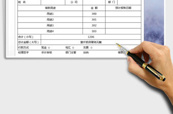 2021年付款申請表