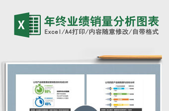 2021年年終業(yè)績銷量分析圖表