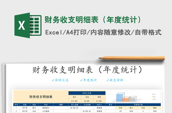 2021年財務收支明細表（年度統(tǒng)計）免費下載