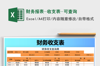 2021年財務(wù)報表-收支表-可查詢