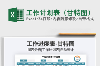 2021年工作計(jì)劃表（甘特圖）免費(fèi)下載
