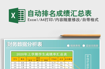 2021年自動排名成績匯總表