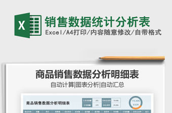 2021年銷售數據統計分析表