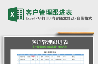 2022客户拓展跟进表