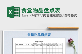 2021年食堂物品盤點(diǎn)表
