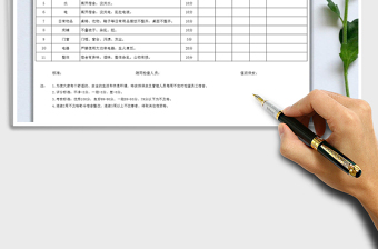 2021年员工宿舍安全卫生检查表（横竖两版）