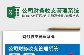 2021年公司財務收支管理系統