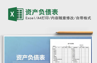 2021年資產負債表