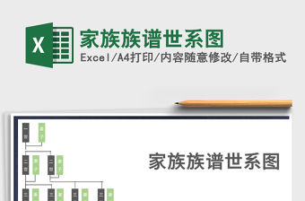 2021年家族族譜世系圖