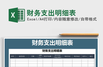 2021年財務支出明細表