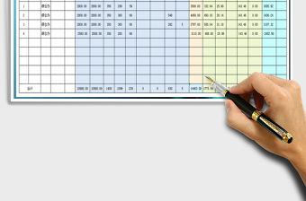 2021年工資表-顏色標(biāo)注-公式計(jì)算