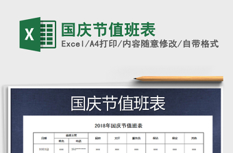 2021年國慶節(jié)值班表