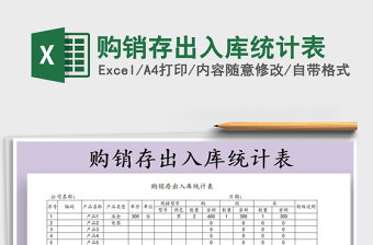 2021年購銷存出入庫統(tǒng)計(jì)表