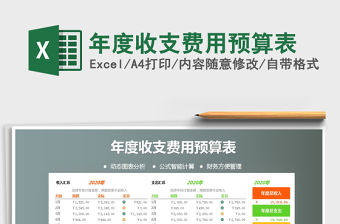 2021年年度收支費用預算表