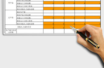 2021年直接人工成本預(yù)算表免費(fèi)下載