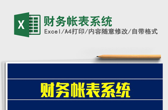 2021年財(cái)務(wù)帳表系統(tǒng)
