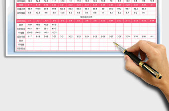 2021年減肥記錄表