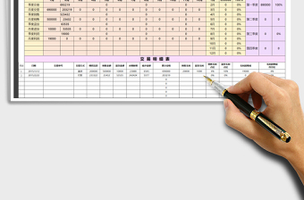 2021年应收应付款台账及月季度利润报表