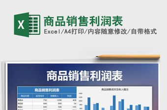 2021年商品銷售利潤表