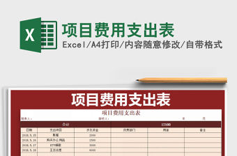 2021年項目費用支出表
