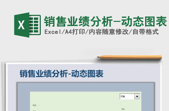 2021年銷售業績分析-動態圖表免費下載