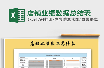 2021年店鋪業(yè)績數(shù)據(jù)總結(jié)表