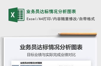 2021年業(yè)務員達標情況分析圖表